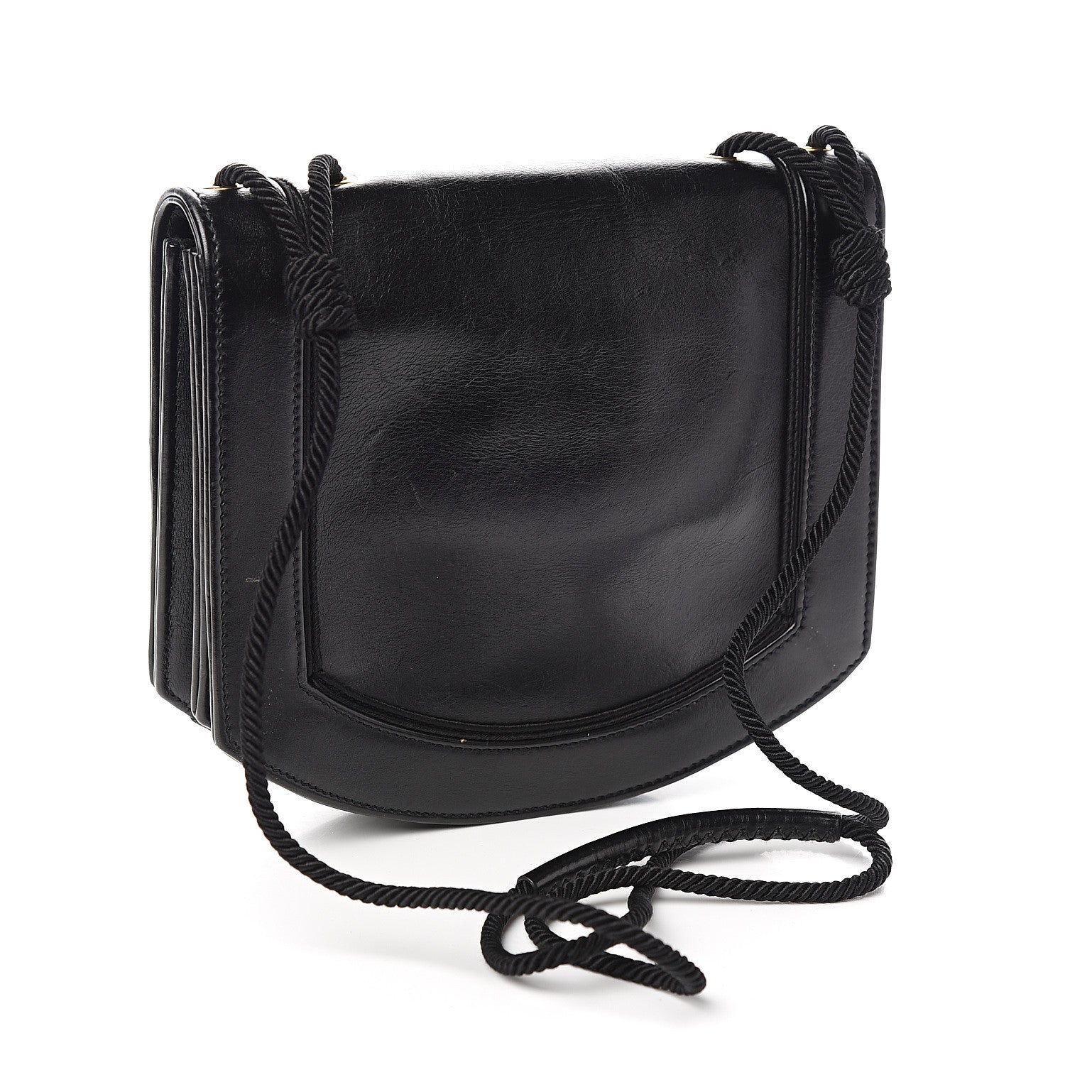 Saint Laurent Calfskin Medium Monogram Fetish Satchel Black 2 of 11