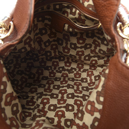 Gucci Calfskin Medium Indy Top Handle Bag Brown 4 of 13