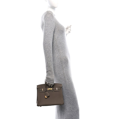 Hermes Togo Birkin 25 Etoupe 2 of 11