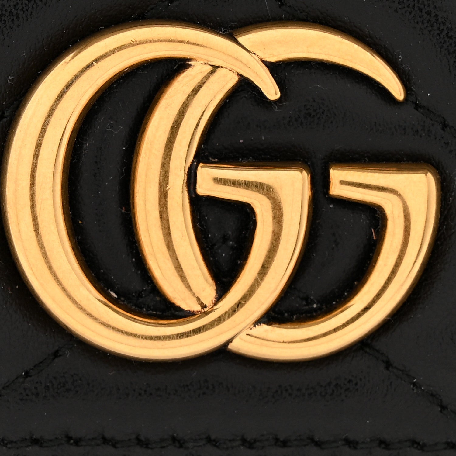 Gucci Calfskin Matelasse GG Marmont Continental Wallet Black 10 of 10