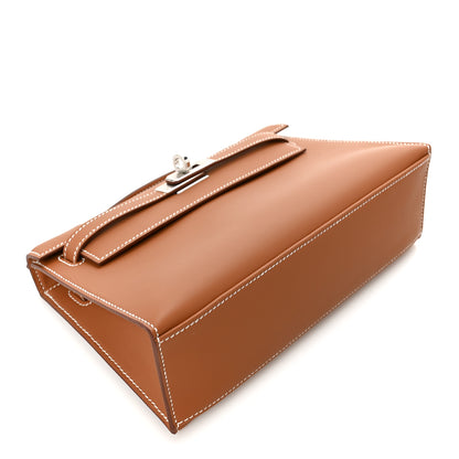 Hermes Swift Kelly Pochette Clutch Gold 4 of 9