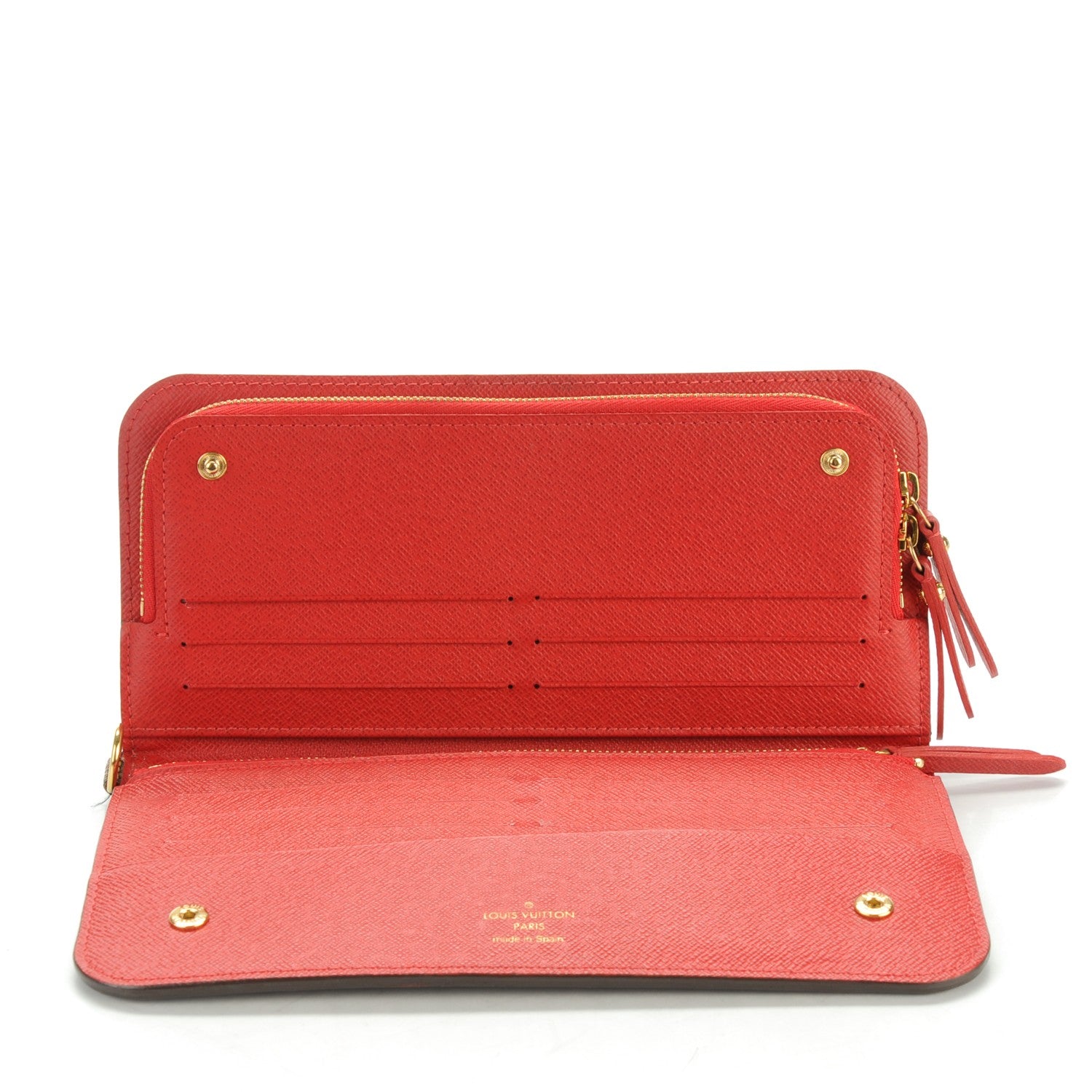 Louis Vuitton Damier Ebene Insolite Wallet Rouge 5 of 6