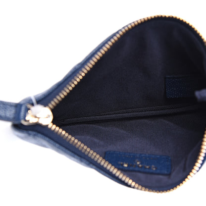 Chanel Caviar Quilted Small Cosmetic Case Navy 4 of 7