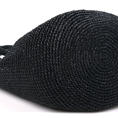 The Row Raffia Genevieve Tote Bag Black 8 of 9