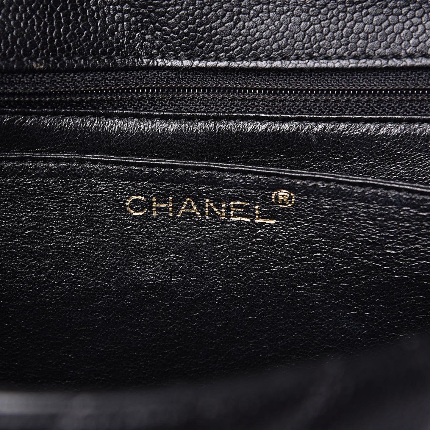Caviar Quilted Jumbo Kelly Flap Black
