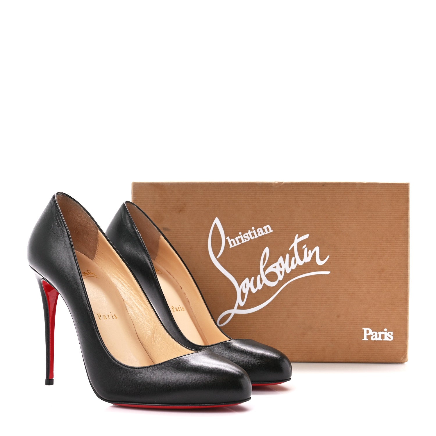 Christian Louboutin Kid Leather Dorissima 100 Pumps 38 Black 8 of 8