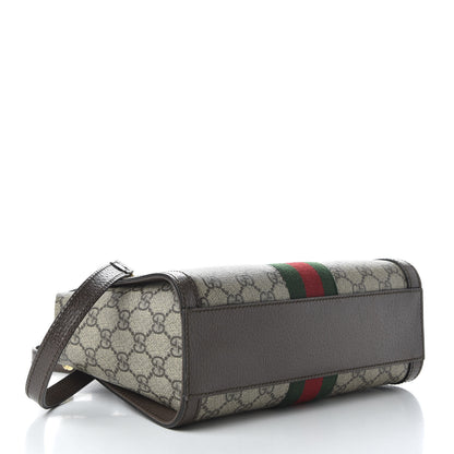 Gucci GG Supreme Monogram Small Ophidia Tote Bag Brown 4 of 10