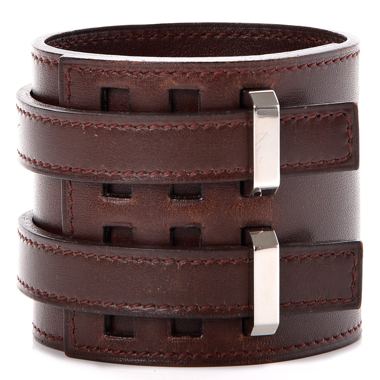 Hermes Box Wide Cuff Rouge H 1 of 12