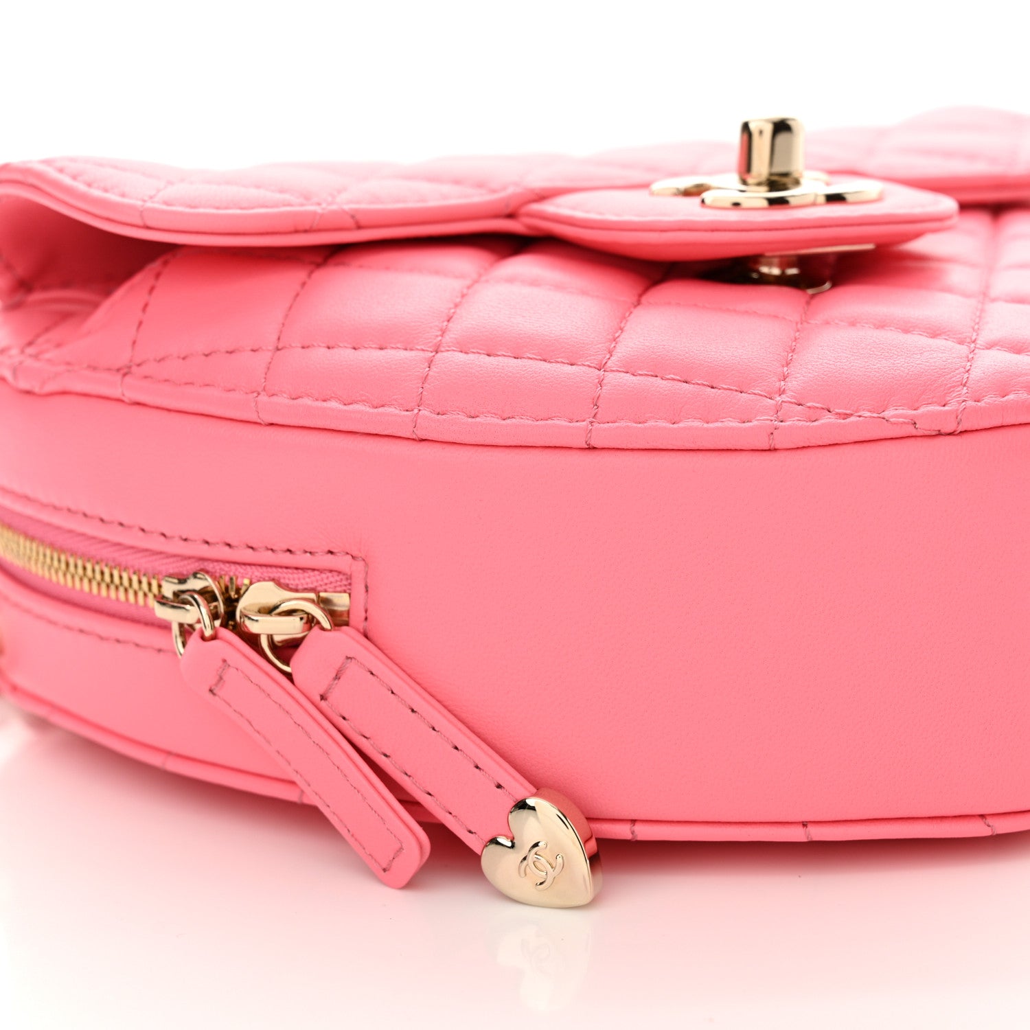 Chanel Lambskin Quilted CC In Love Heart Bag Pink 9 of 10
