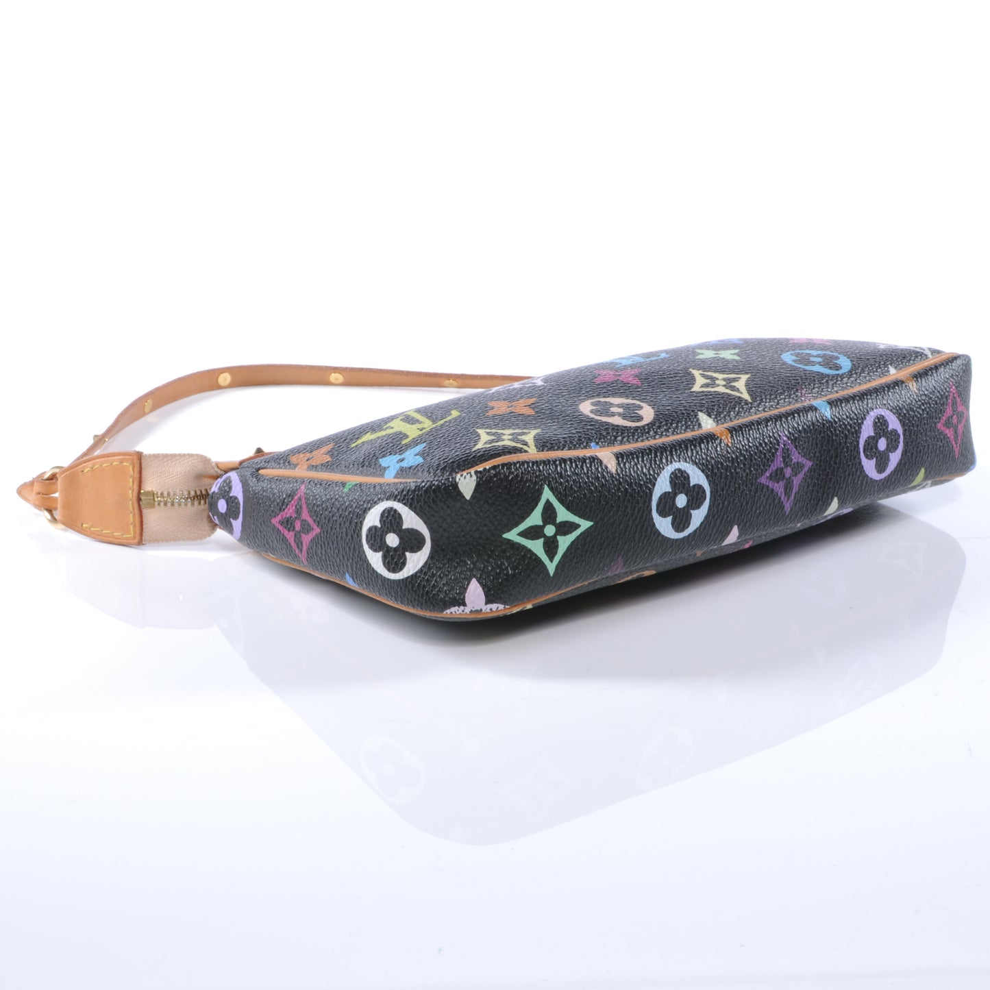 Monogram Multicolor Pochette Accessories Black