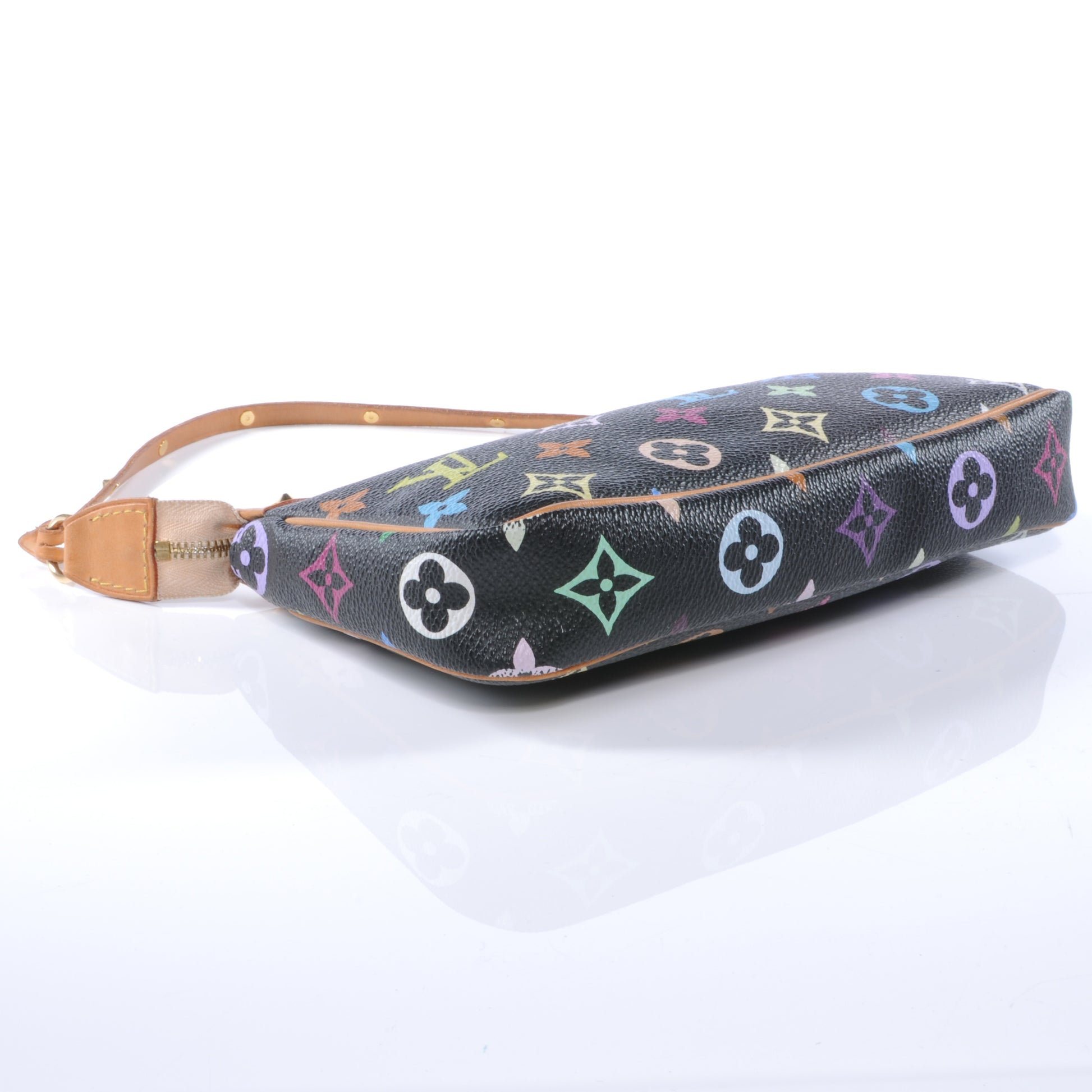 Louis Vuitton Monogram Multicolor Pochette Accessories Black 4 of 6