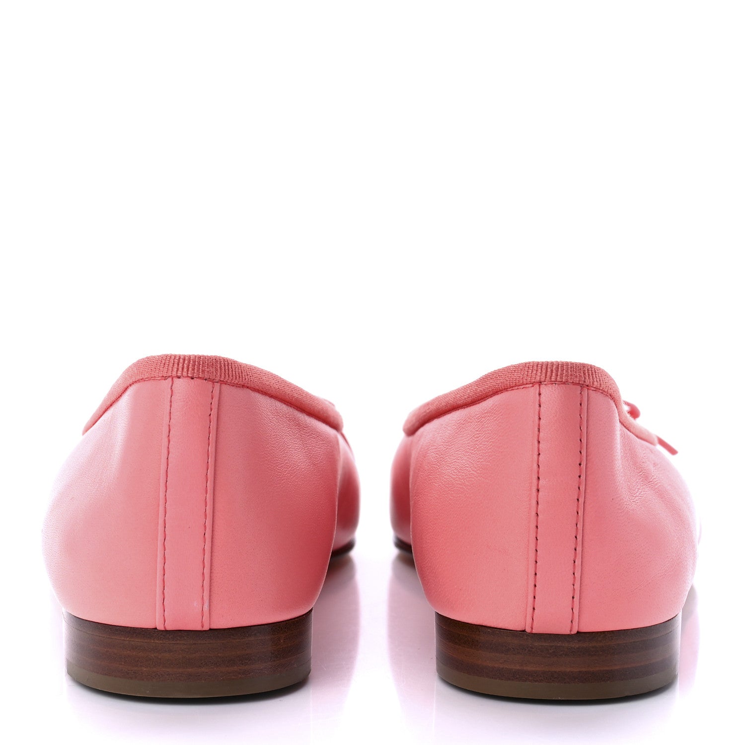Chanel Calfskin Cap Toe Ballerina Flats 37 Pink 6 of 11