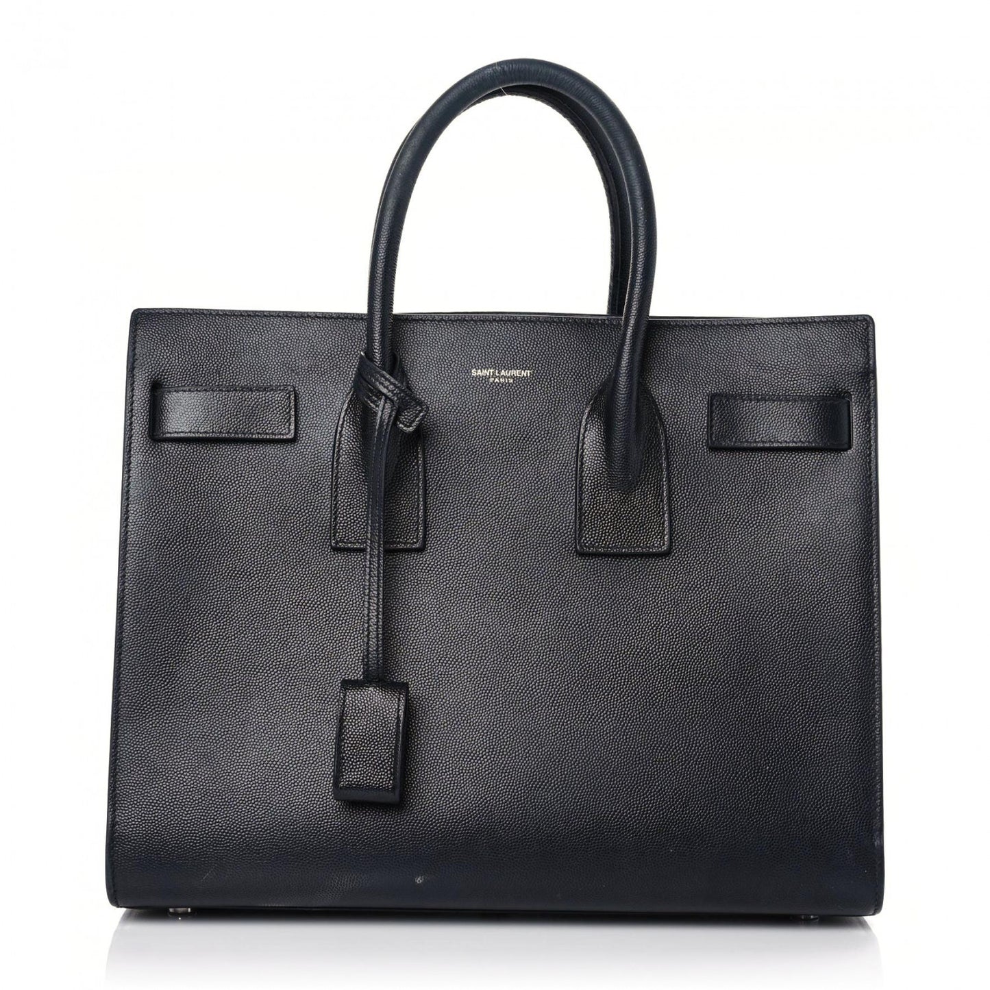 Grained Calfskin Small Sac De Jour Black