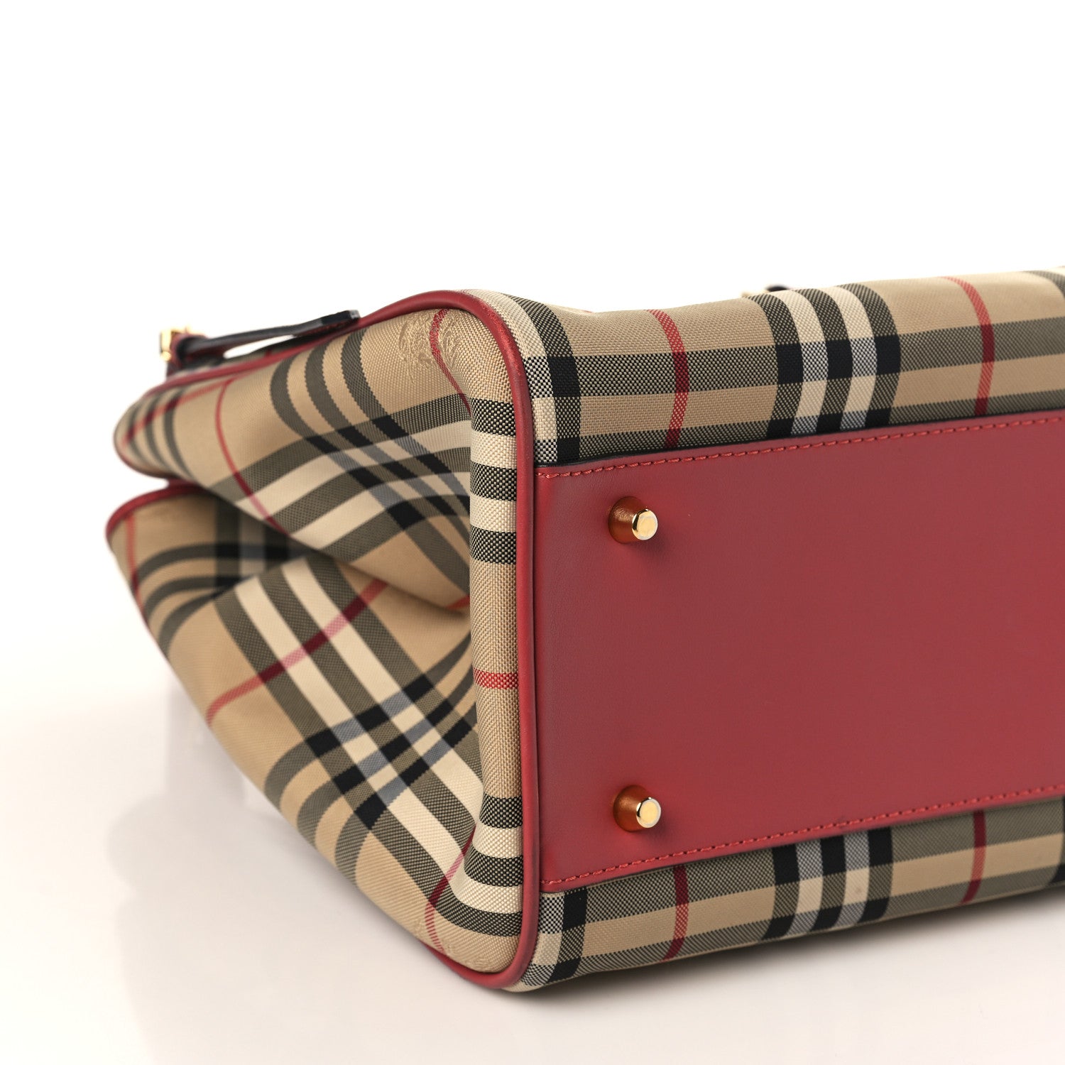 Burberry Horseferry Check Small Canterbury Tote Antique Rose 8 of 9