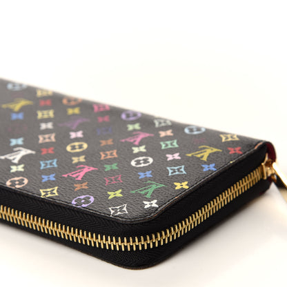 Louis Vuitton Monogram Multicolor Zippy Wallet Black Grenade 9 of 12