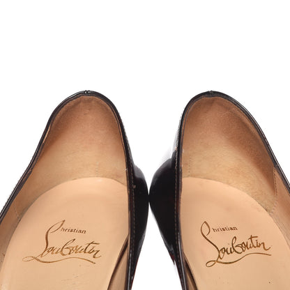 Christian Louboutin Patent Tortoiseshell Lady Peep 150 Pumps 35.5 Tartaruga 9 of 14