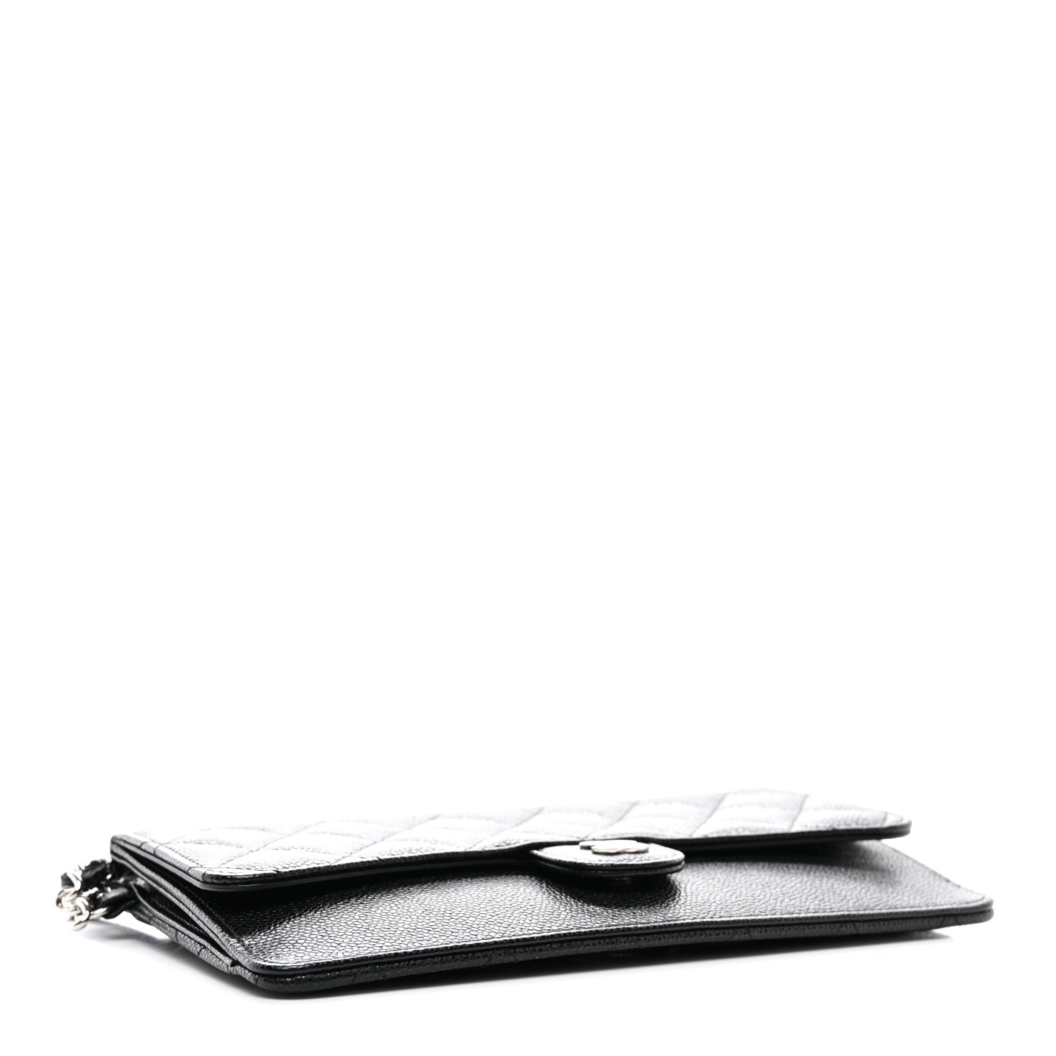 Chanel Caviar Quilted Classic Pouch With Handle Black 4 of 10