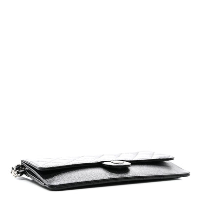 Chanel Caviar Quilted Classic Pouch With Handle Black 4 of 10