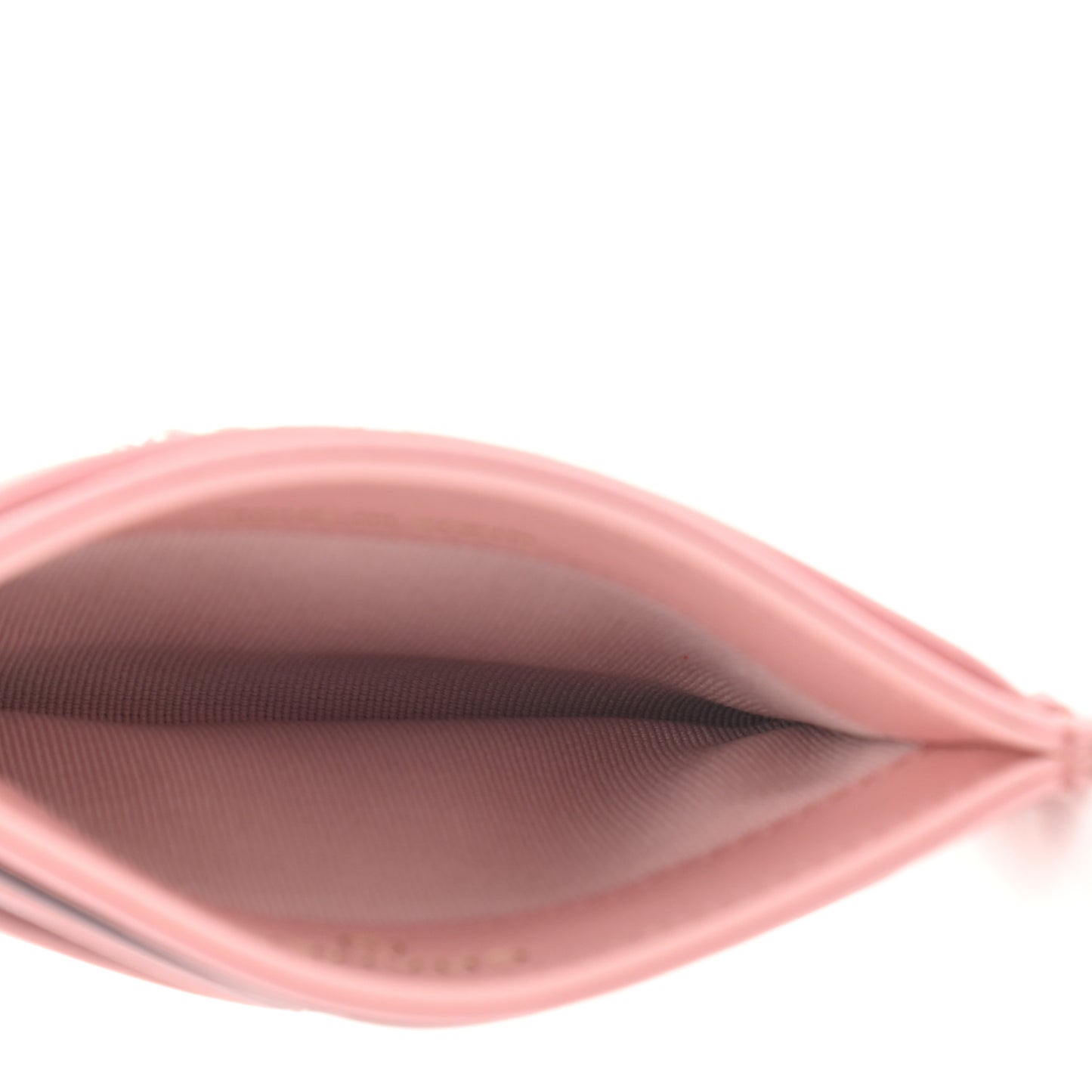 Lambskin Quilted Chanel 19 Card Holder Light Pink