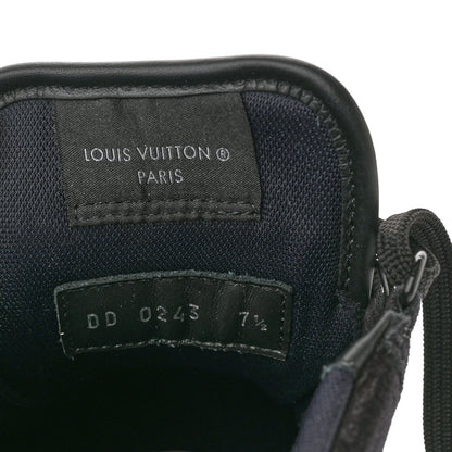 Louis Vuitton Suede Mens LV Trainer Sneakers 7.5 Black 8 of 8