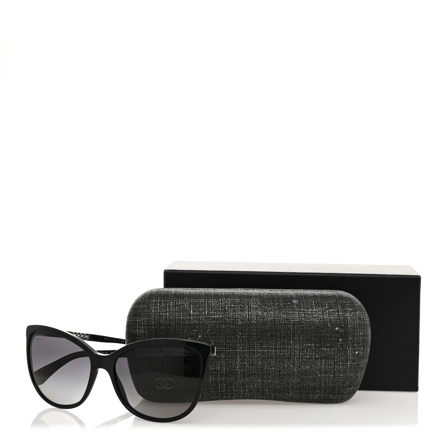 Chanel Chain Polarized Sunglasses 5352 Black 8 of 8