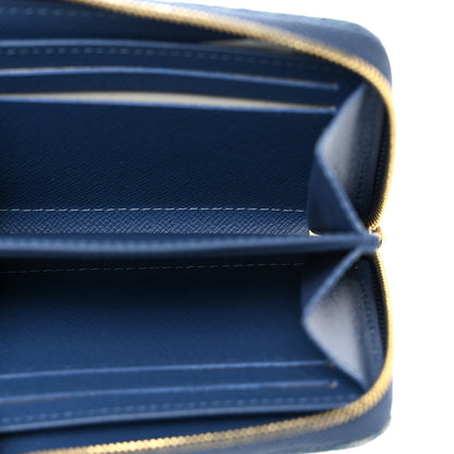 Louis Vuitton Denim Monogram Zippy Coin Purse Blue 5 of 6