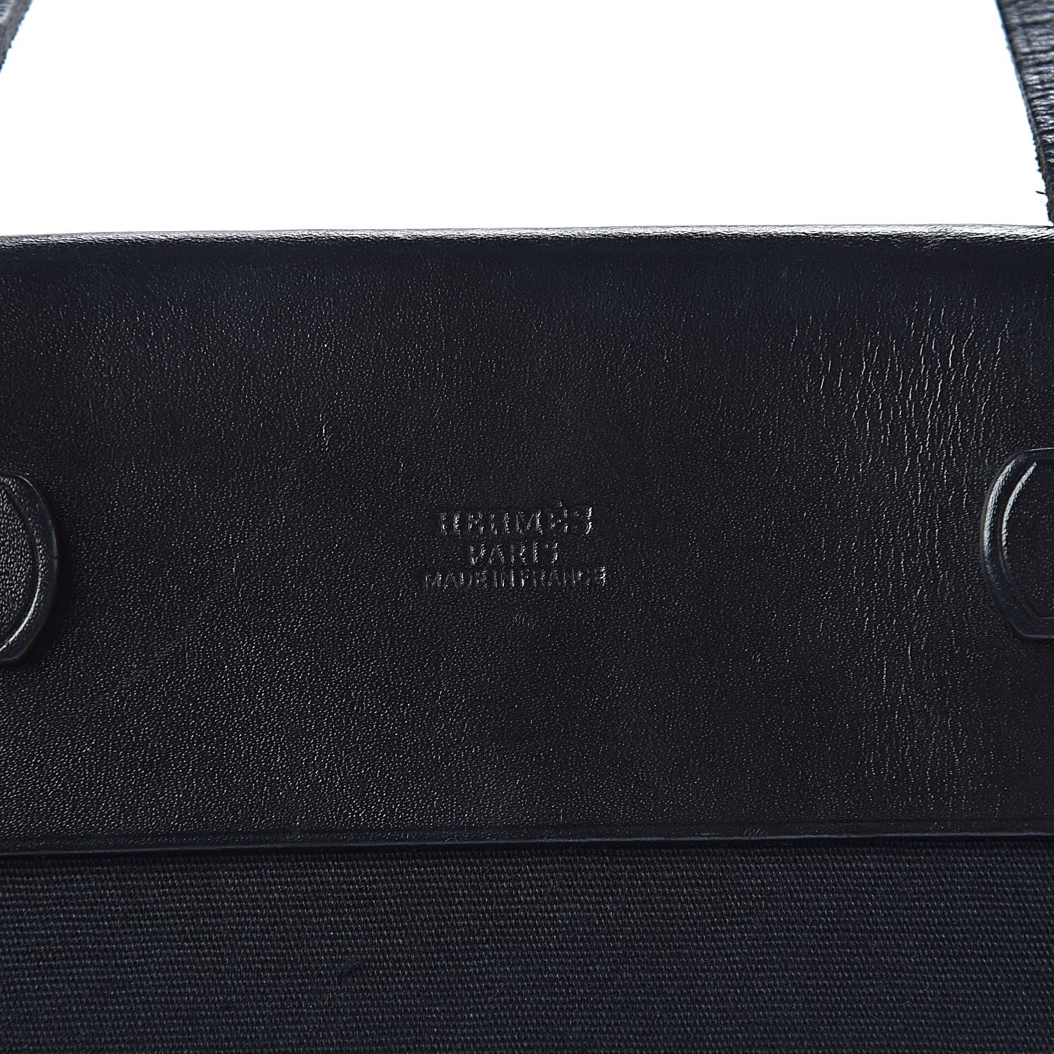 Hermes Toile Vache Hunter Herbag Cabas MM Black 7 of 20