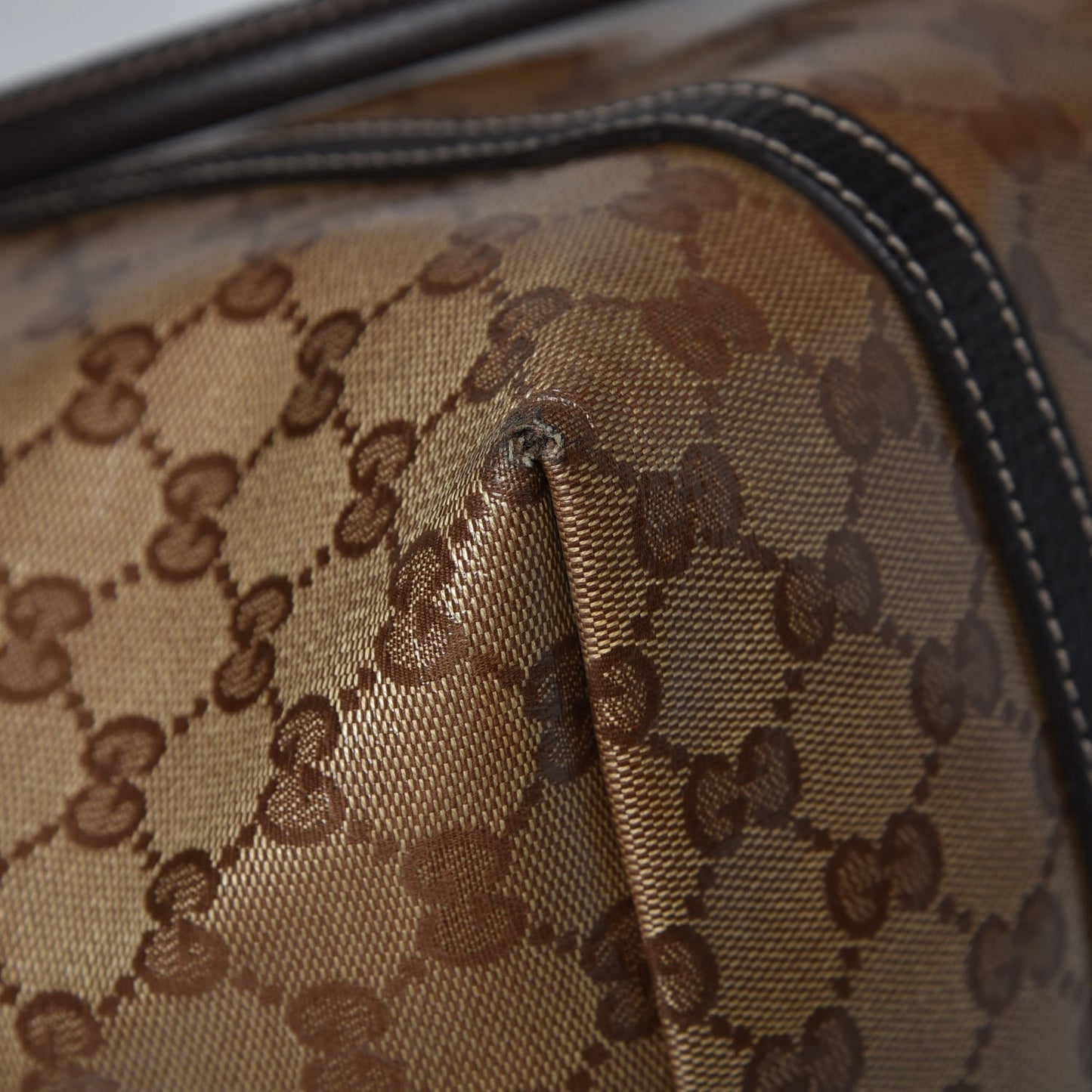 Crystal Monogram Medium Joy Tote Beige Ebony Testa di Moro