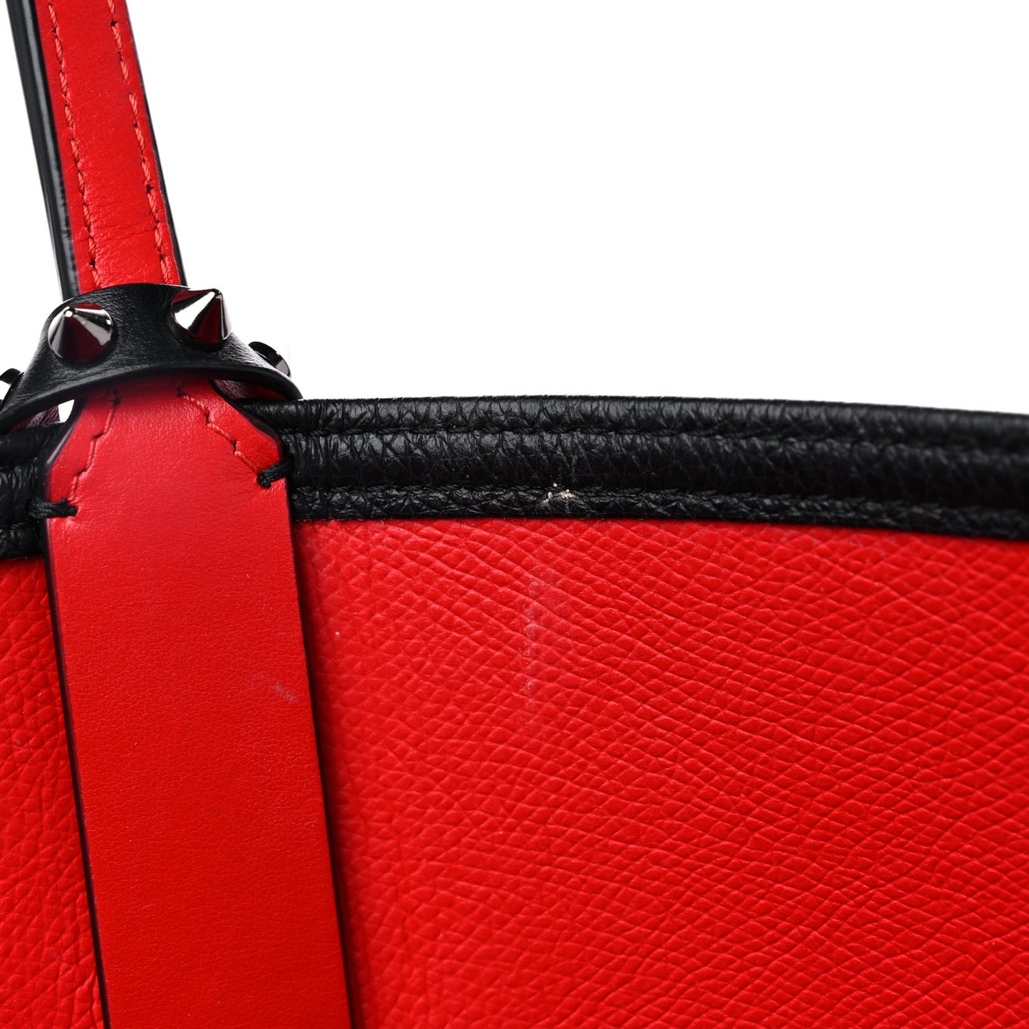Calfskin Spikes East West Cabata Tote Black