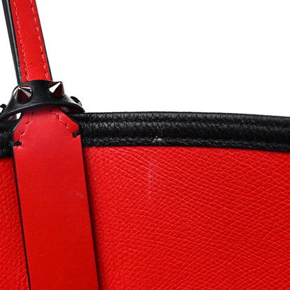 Christian Louboutin Calfskin Spikes East West Cabata Tote Black 13 of 17