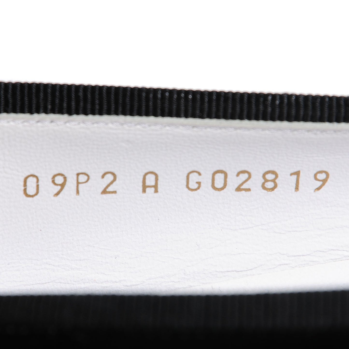 Patent Cap Toe Ballerina Flats 38.5 White Black