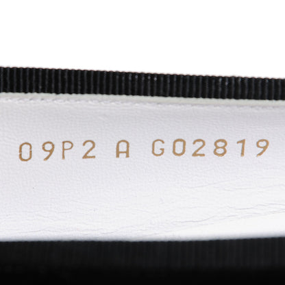 Chanel Patent Cap Toe Ballerina Flats 38.5 White Black 6 of 8