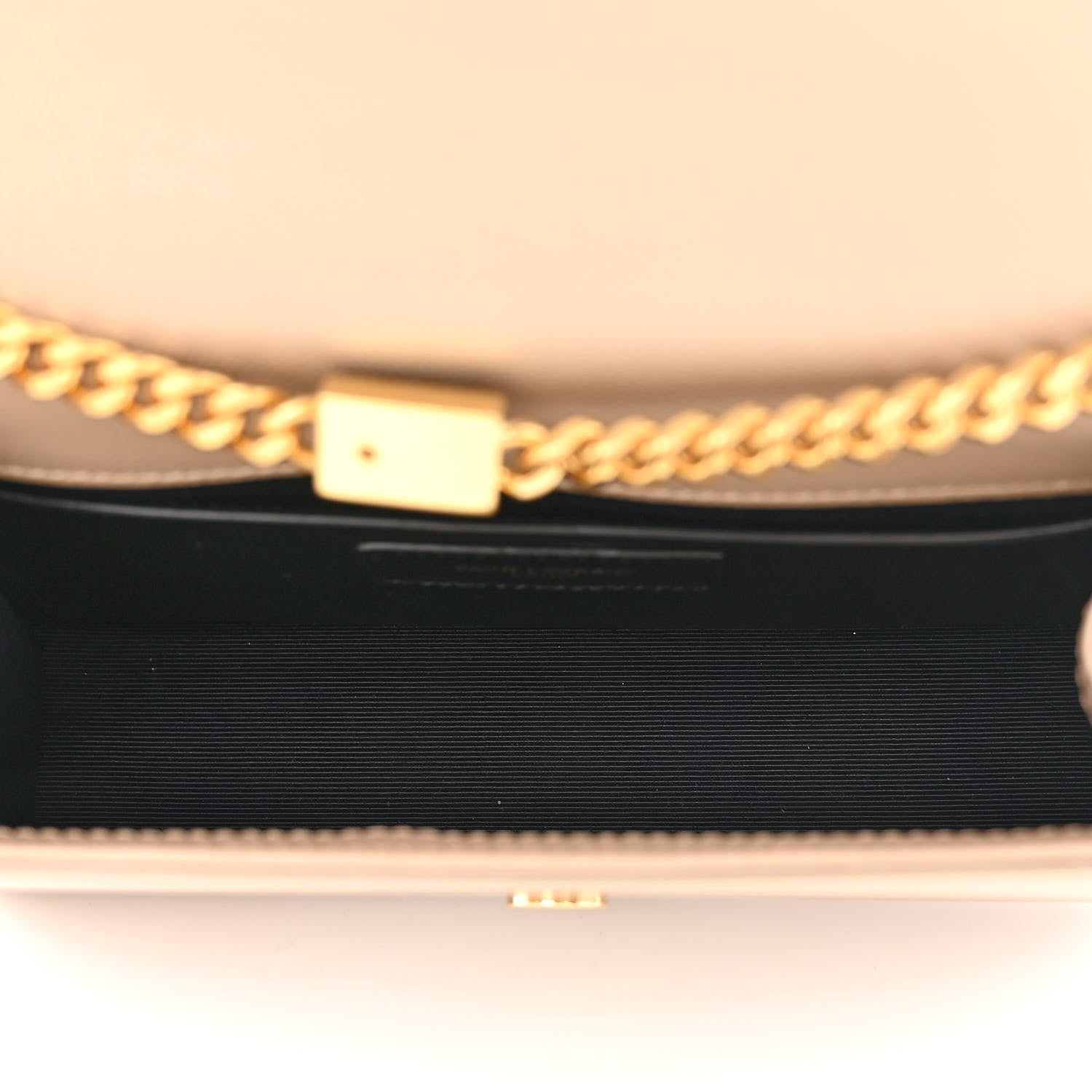 Saint Laurent Grain De Poudre Small Monogram Kate Satchel Dark Beige 5 of 10