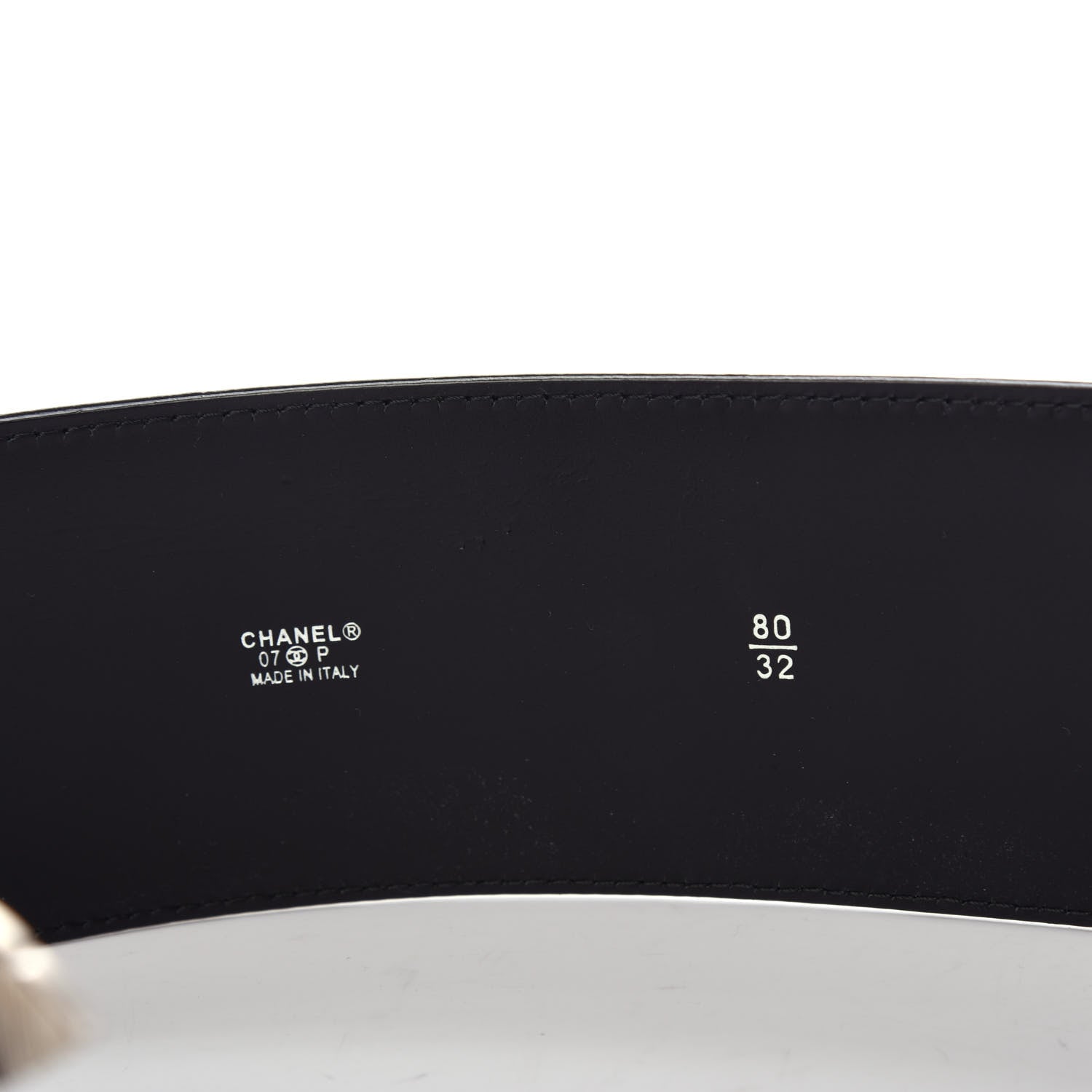 Chanel Patent CC Wide Belt 80 32 Black 5 of 6