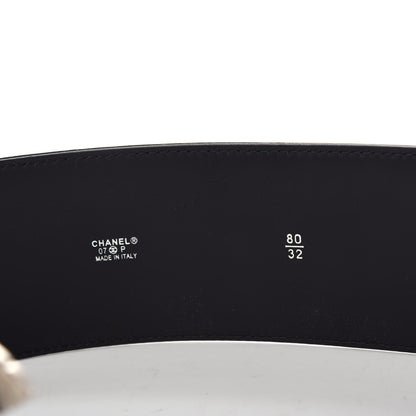 Chanel Patent CC Wide Belt 80 32 Black 5 of 6