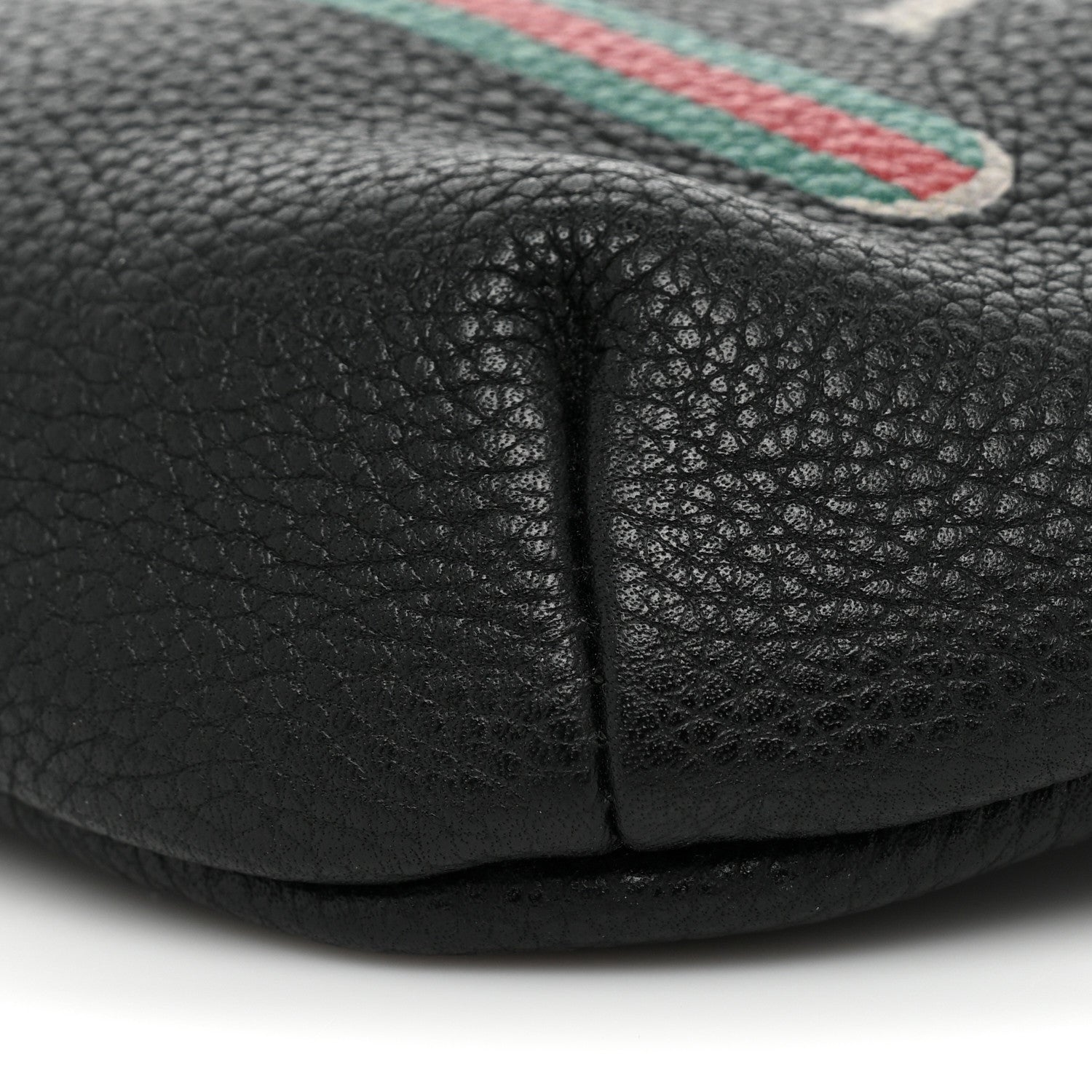 Gucci Grained Calfskin Small Logo Belt Bag Black 8 of 8