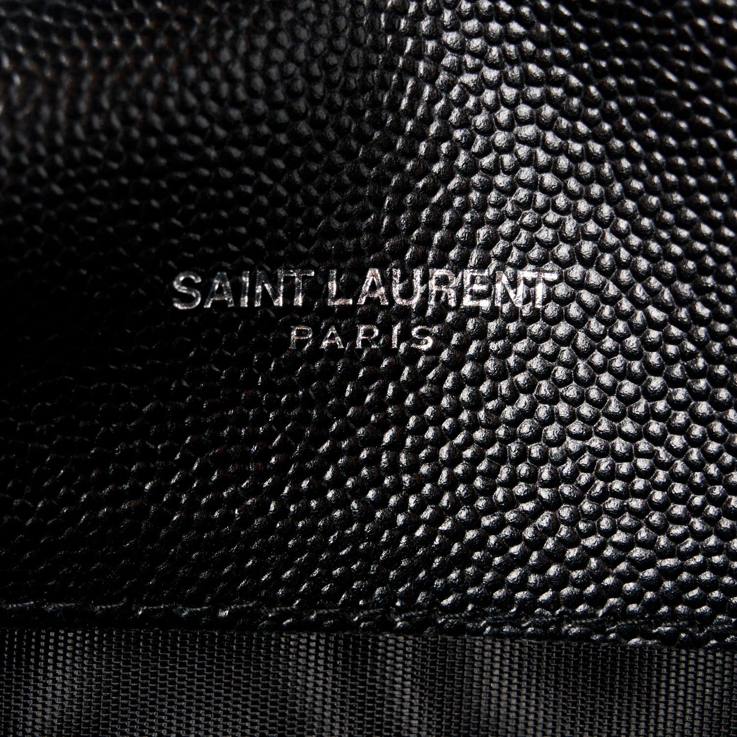 Saint Laurent Grain De Poudre Classic Monogram Kate Tassel Chain Wallet Black 6 of 10