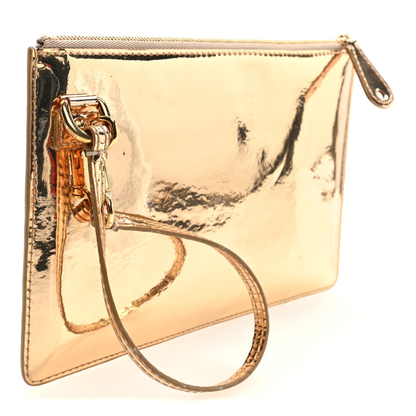 Monogram Miroir Inventeur Pochette Plat Dore Gold