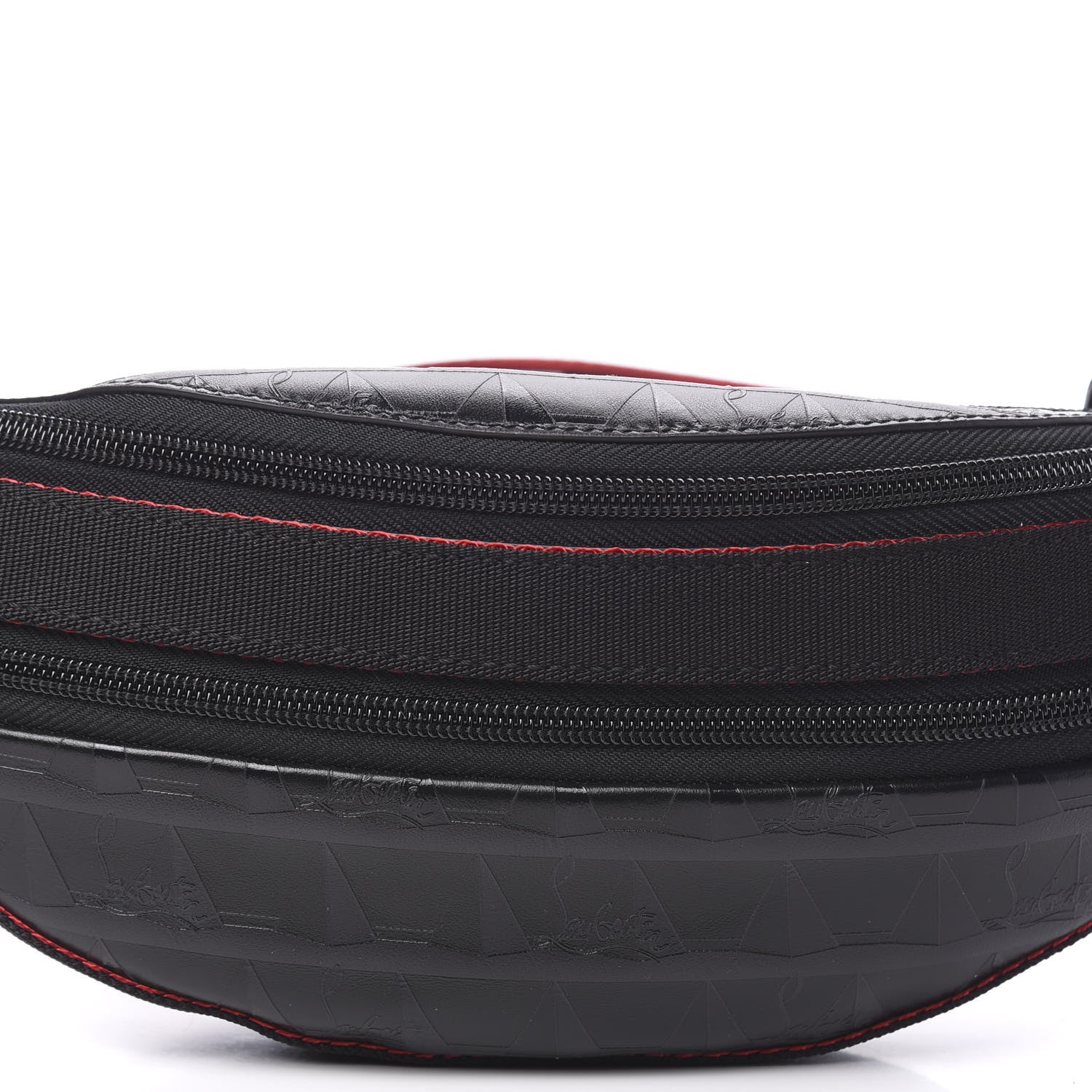 Christian Louboutin Calfskin Pyramid Embossed Parisnyc Belt Bag Black 8 of 8