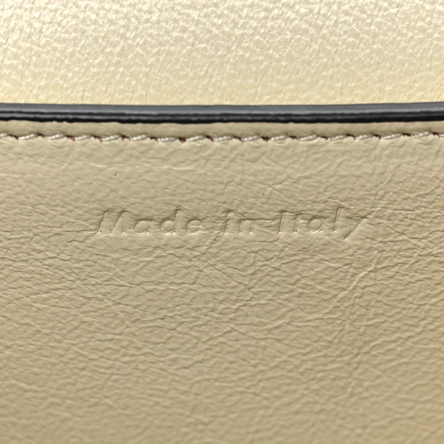 Shiny Smooth Calfskin Medium Frame Shoulder Bag Chalk Mastic