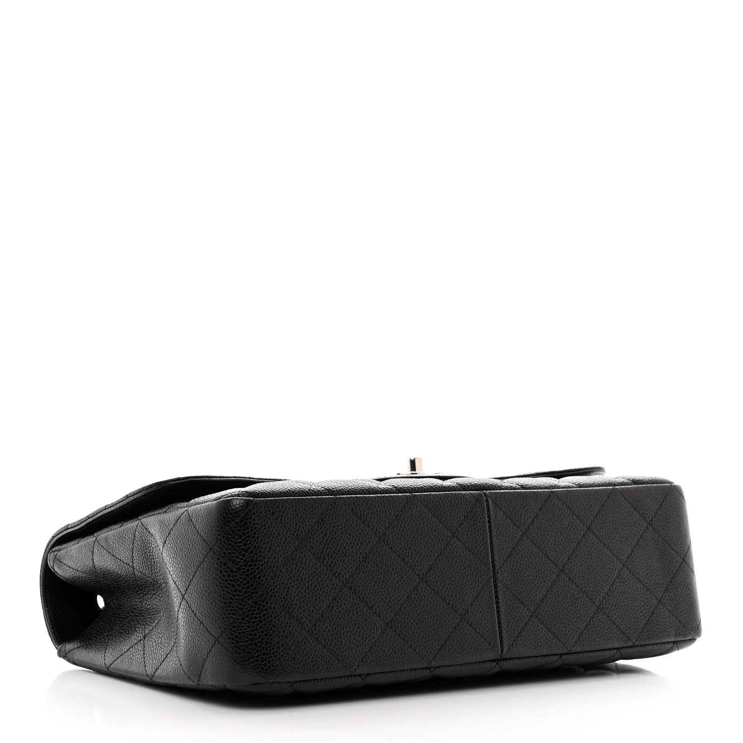 Chanel Caviar Quilted Jumbo Single Flap Black 4 of 12