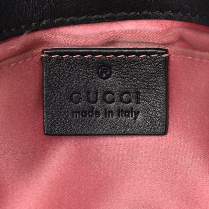 Gucci Velvet Matelasse Mini GG Marmont Shoulder Bag Black 6 of 16