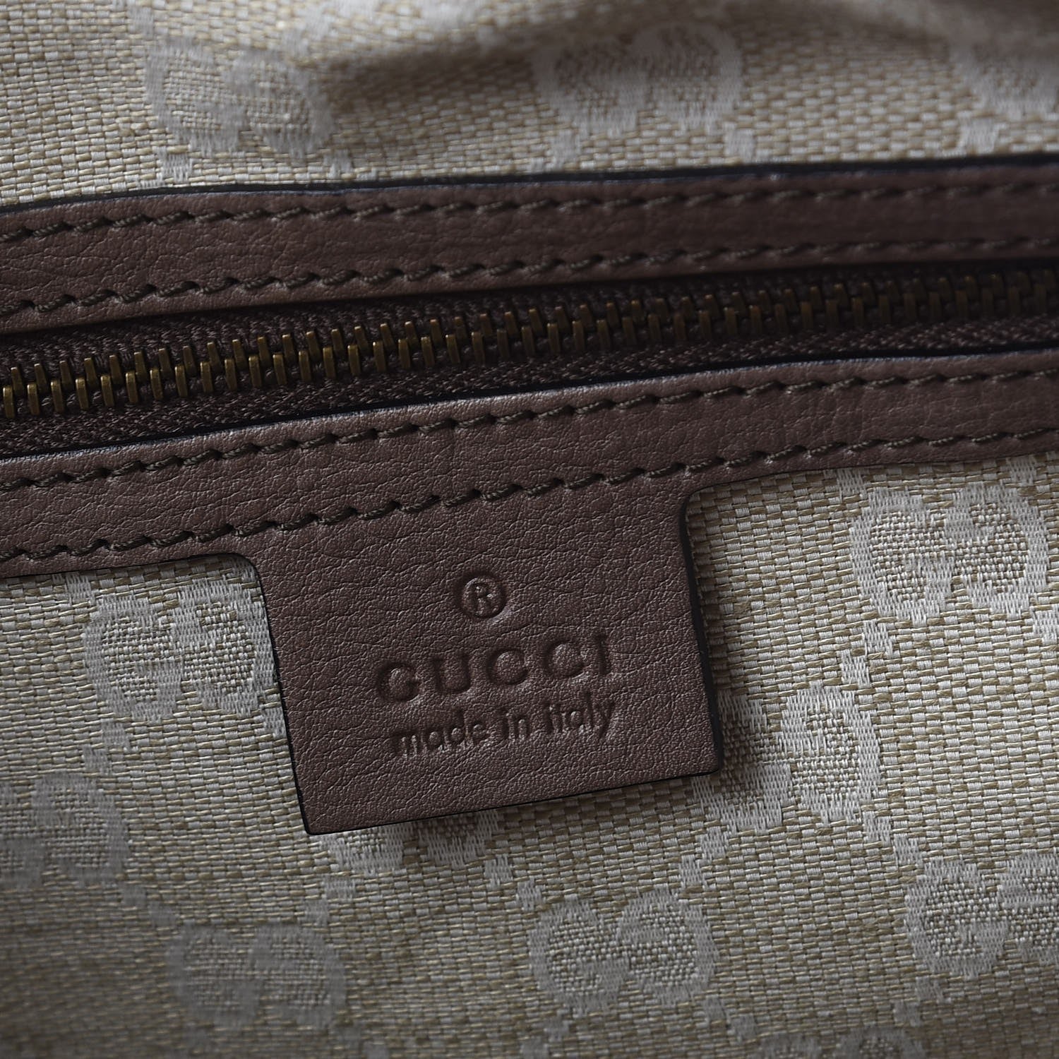Gucci Calfskin Web Medium Rania Top Handle Bag Grey Field 7 of 10