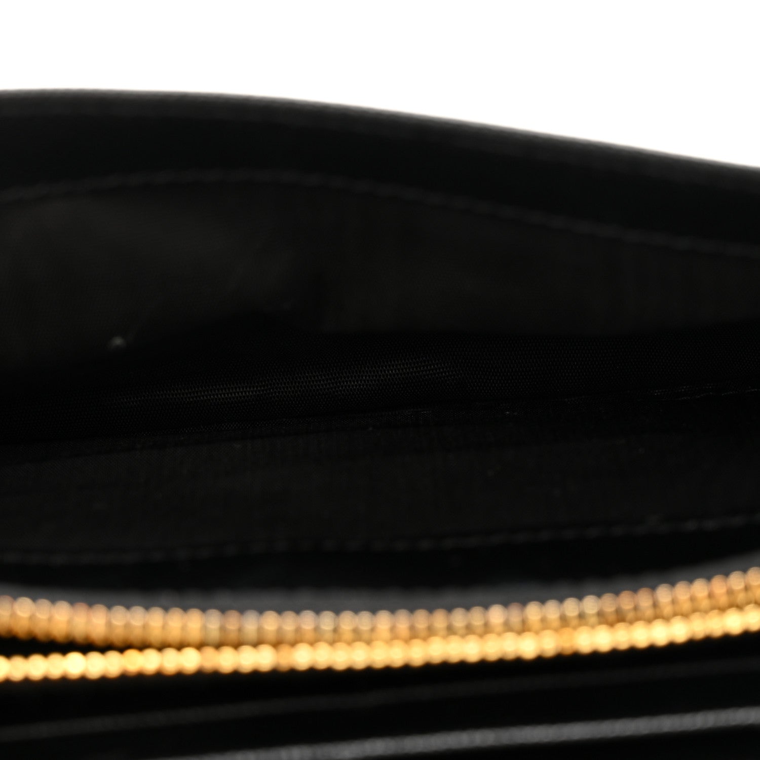Prada Saffiano Metal Oro Chain Wallet Black 5 of 14