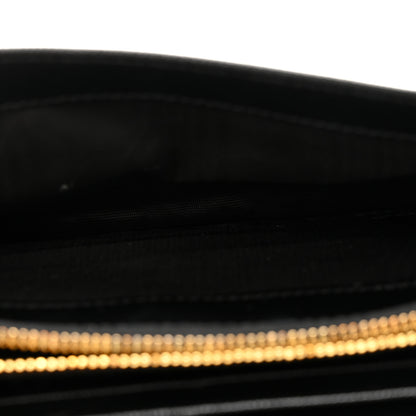 Prada Saffiano Metal Oro Chain Wallet Black 5 of 14