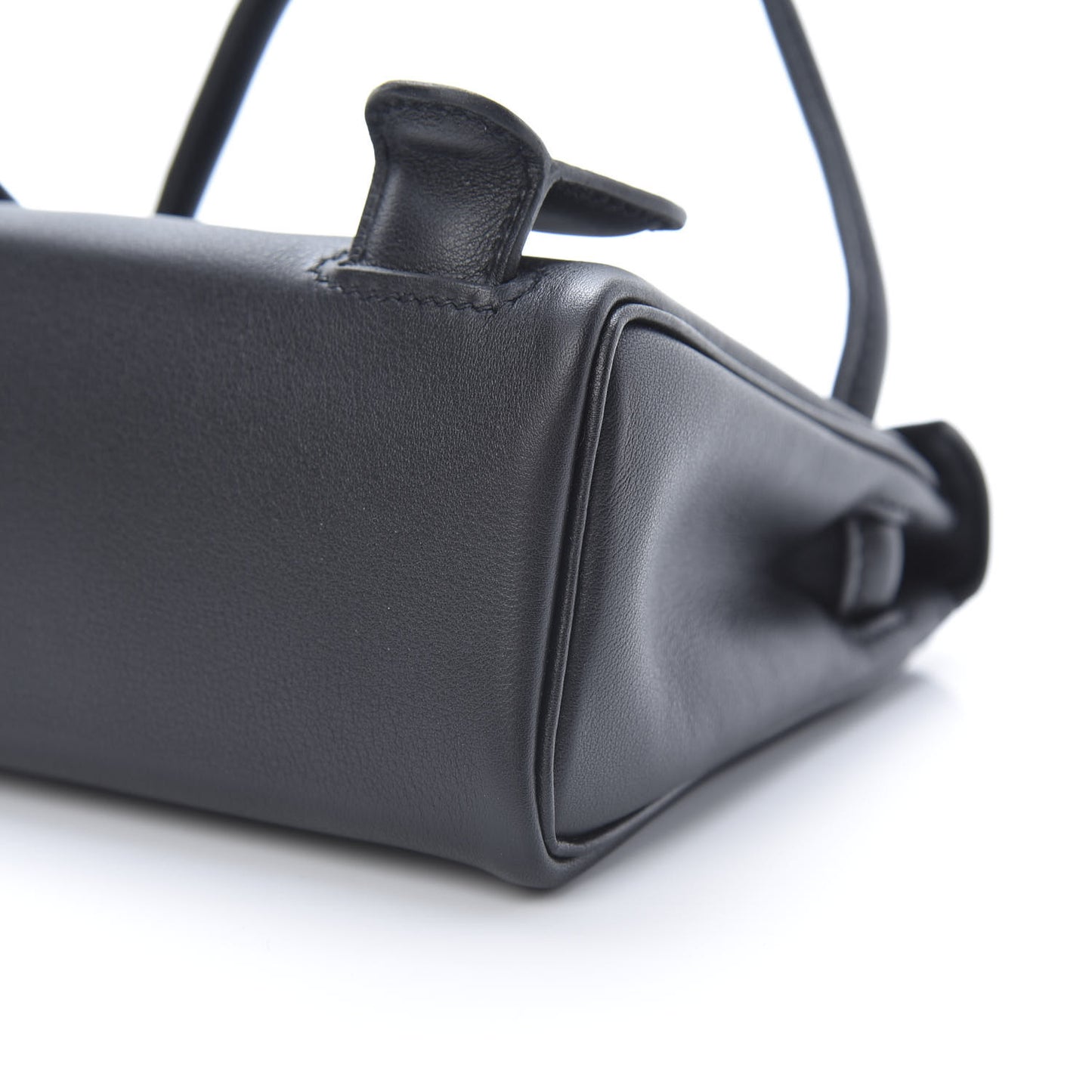 Swift Horseshoe Quelle Idole Kelly Doll Handbag Black Bleu Electrique