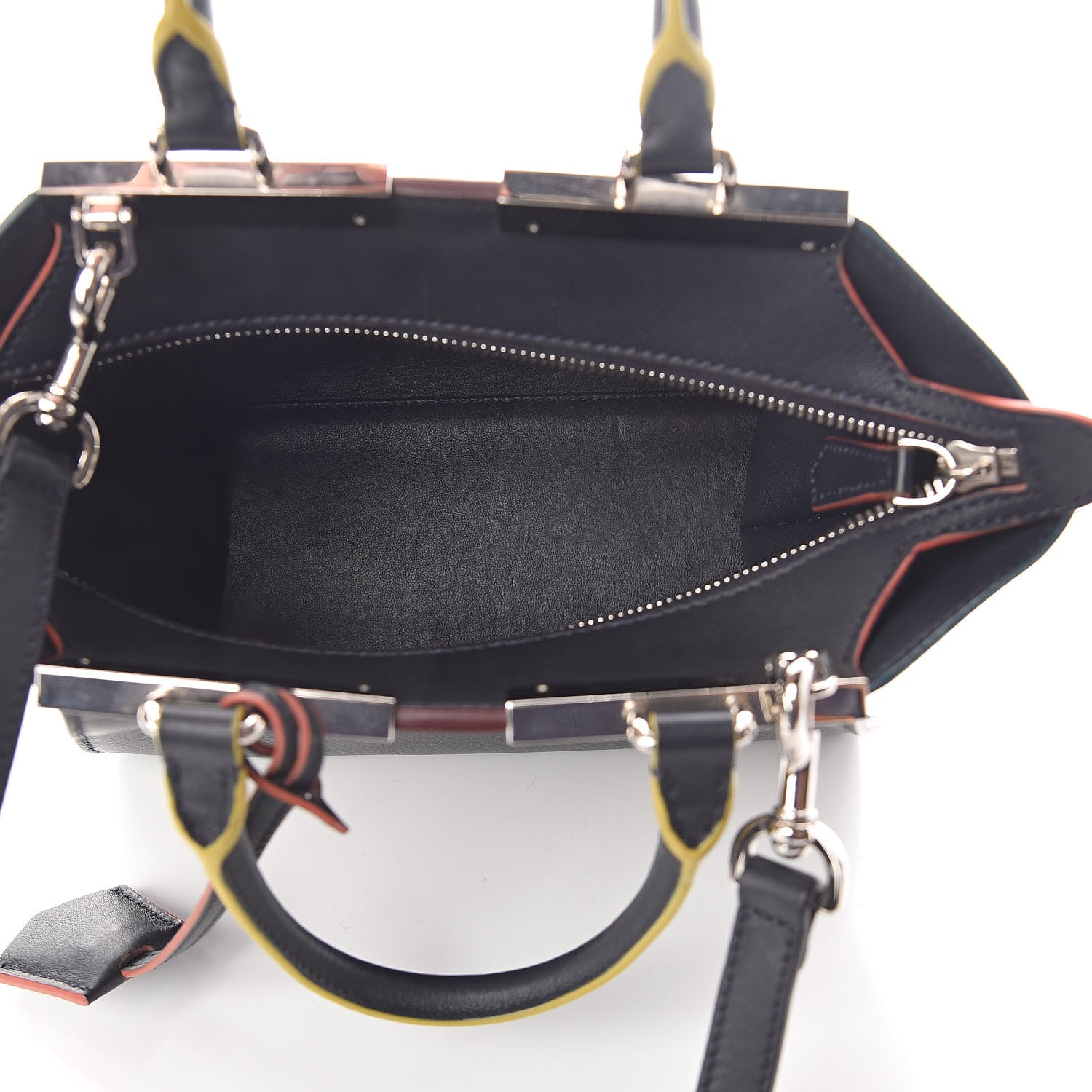 Fendi Vitello Dolce Mini 3jours Tote Blue Notte 5 of 8