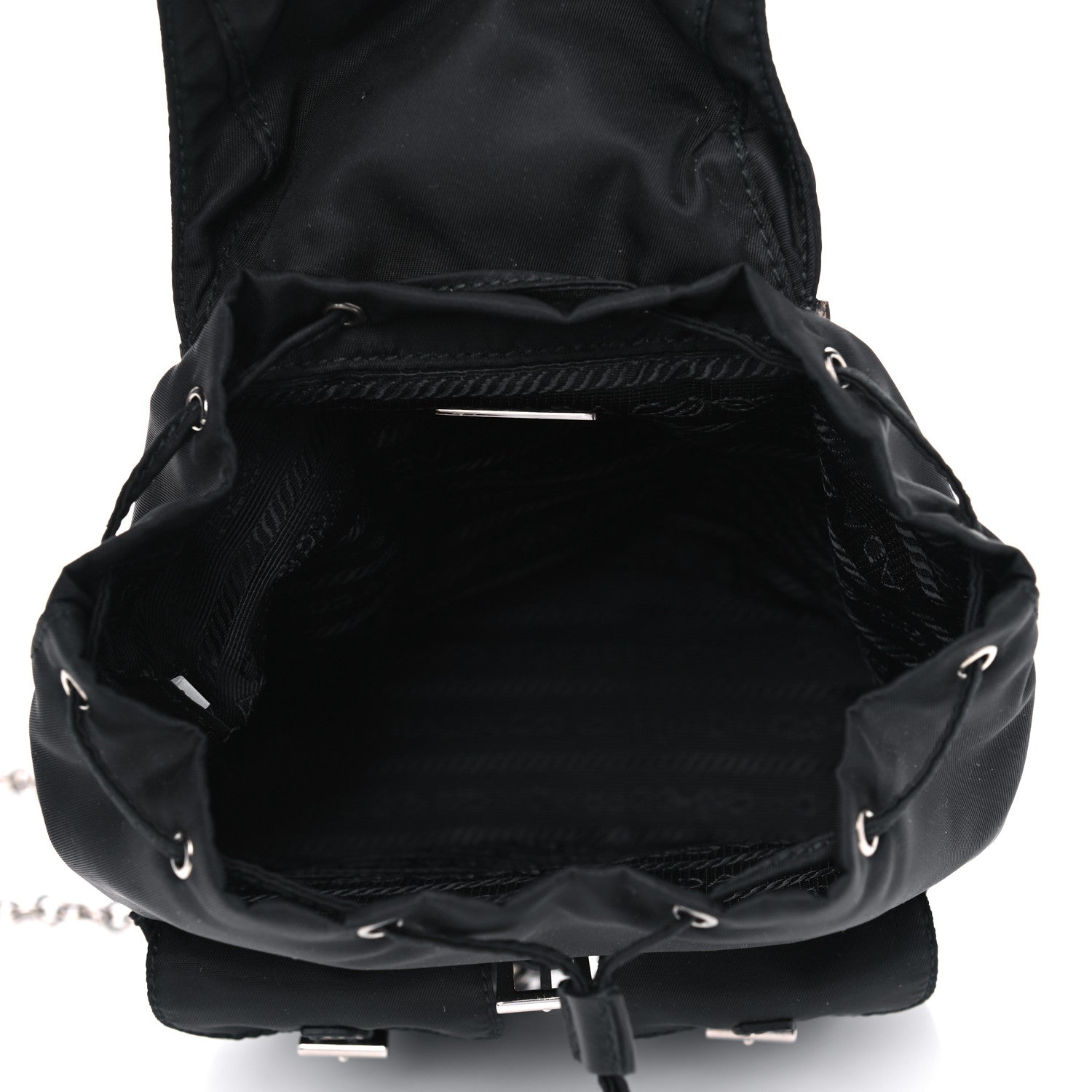 Prada Nylon Vela Mini Crossbody Backpack Black 4 of 8