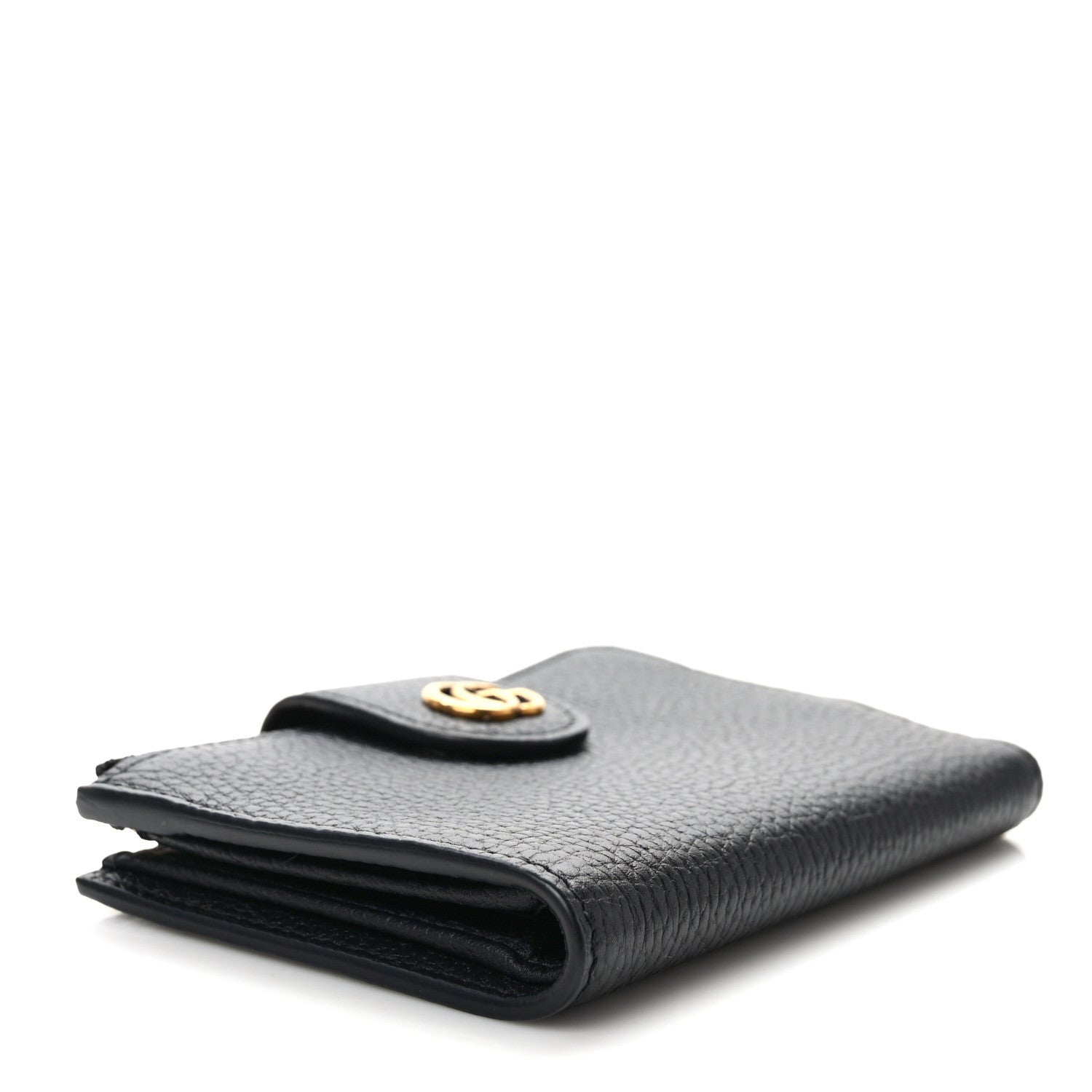 Gucci Dollar Calfskin Bamboo Double G Wallet Black 4 of 6