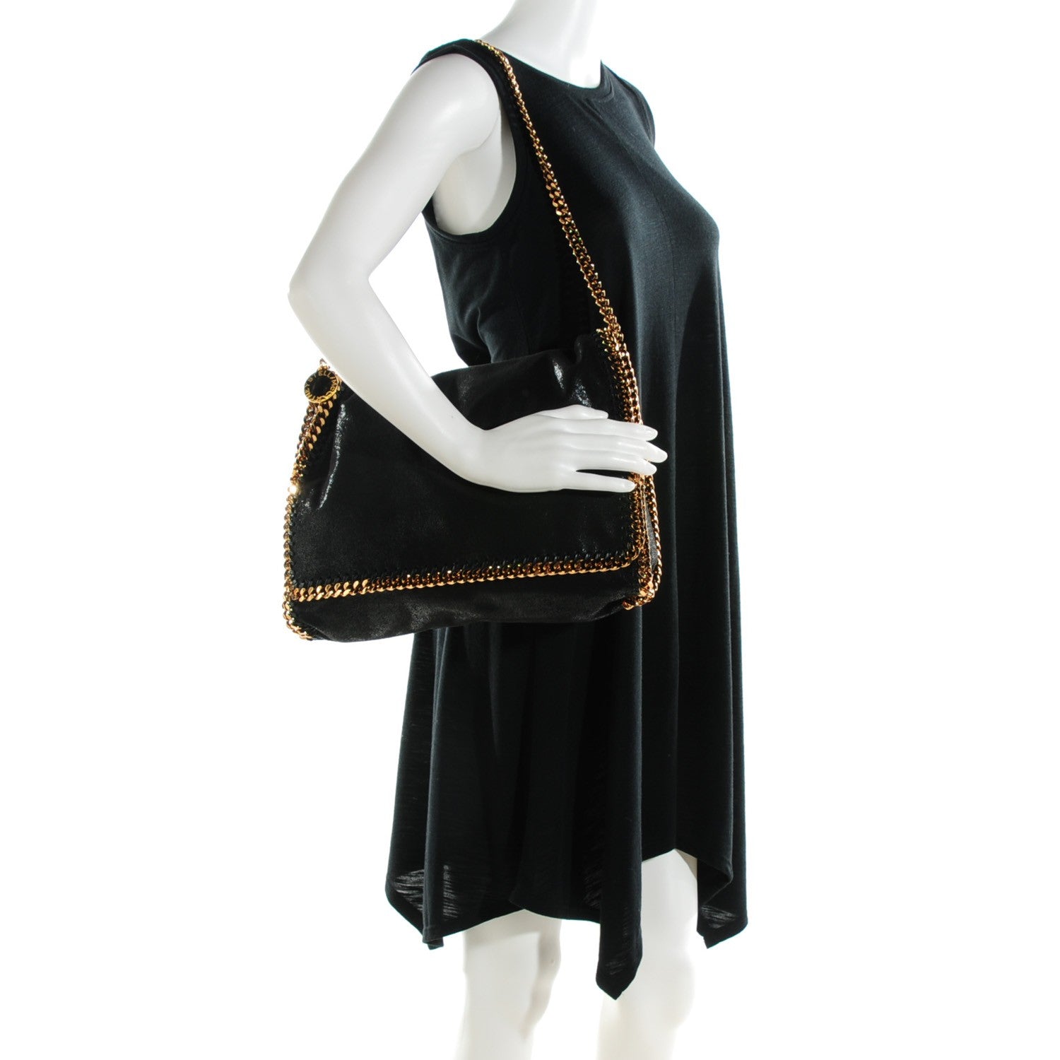 Stella McCartney Shaggy Deer Falabella Messenger Black 2 of 9
